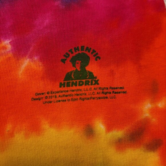 NWOT Jimi Hendrix Axis Bold As Love Tie-Dye SS Shirt Large Authentic Liquid Blue - Picture 3 of 6